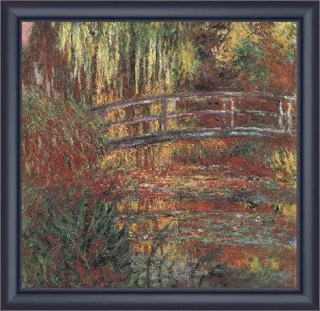 framed  Claude Monet Fardin et Pont Japonais, Ta3139-1